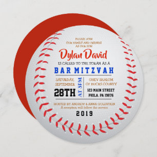 Convite para Bat Mitzvah, Bar RONDA BASEBALL
