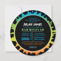 Convite para Bat Mitzvah de Bar de Abertura de Aqu