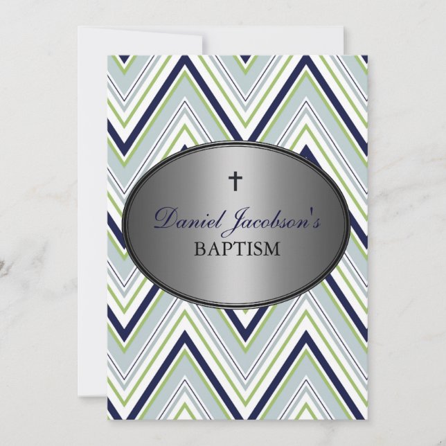 Convite para Batismo Menino (Frente)