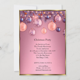 Convite para bausolas cor-de-rosa