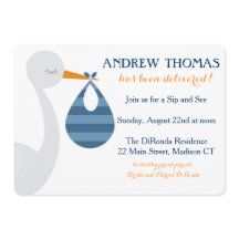 Convite para bebê/Anúncio para bebê