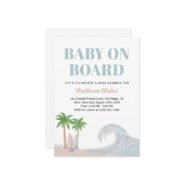 Convite para bebê no Chá de fraldas Conselho