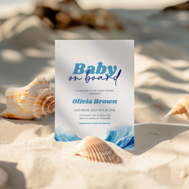 Convite para bebê no Chá de fraldas Conselho, bebê (Criador carregado)