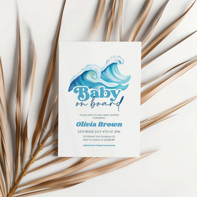 Convite para bebê no Chá de fraldas Conselho, bebê (Criador carregado)