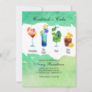 Convite para Bebidas de Verão