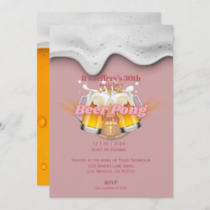 Convite para beer pong