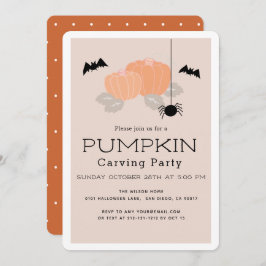 Convite para Beige de Halloween no Festa de Cartei