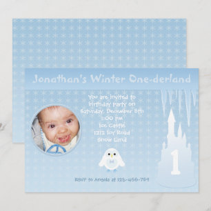 Convite para Birthday Boy Winter