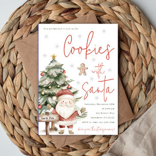 Convite para Biscoitos com o Papai Noel