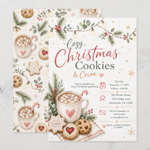 Convite para Biscoitos de Natal e Cacau Aconchegan