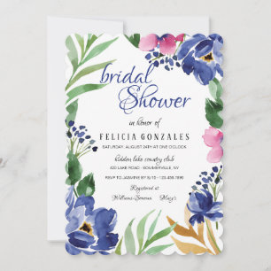 Convite para Blossomas de Aquarela