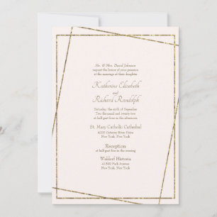 Convite para Blush de Casamento Formal e Elegante