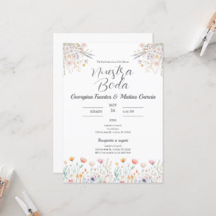 Convite para Boda español