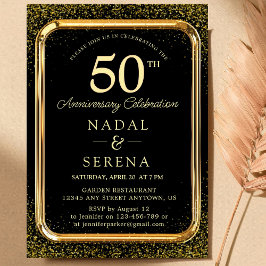 Convite para Bodas de Ouro de 50 Anos de Casamento