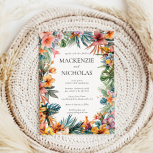 Convite para Boho Tropical Floral