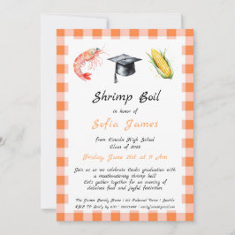 Convite para Boil de Camarão festa de formatura