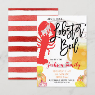 Convite para Boil de Lagosta