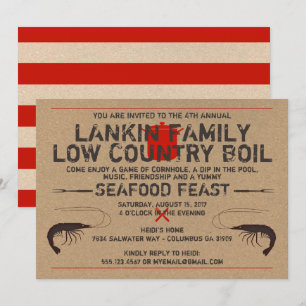 Convite para Boil em Baixo País - Boil em Camarã