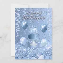 Convite para Bolo de Passageiro Azul