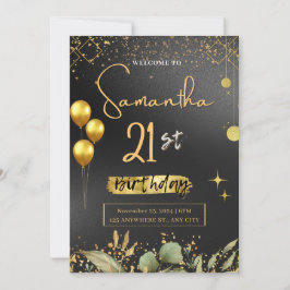 Convite para Bolsas mensageifestas de aniversario 