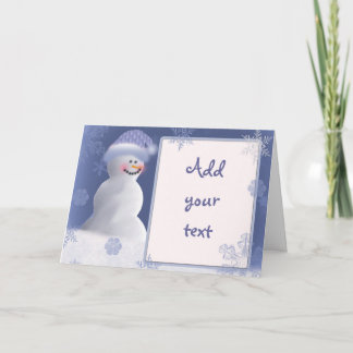 Convite para boneco de neve / Cartão de saudação