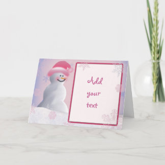 Convite para boneco de neve / Cartão de saudação