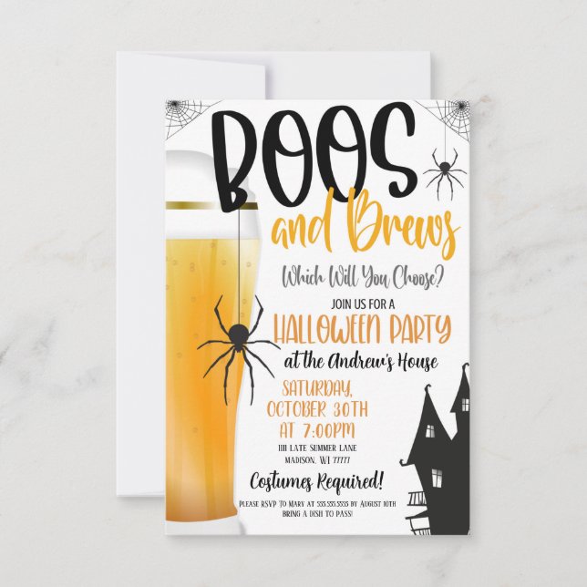 Convite para Boos e Breve (Frente)