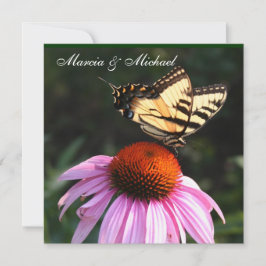 Convite para Borboleta Swallowtail Amarelo