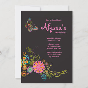 Convite Para Borboleta Whimsical