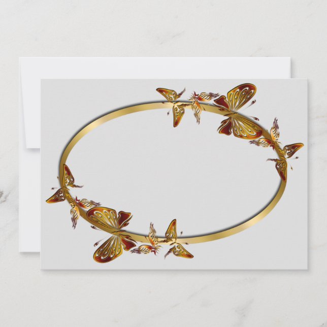 Convite para Borboletas de Ouro (Frente)