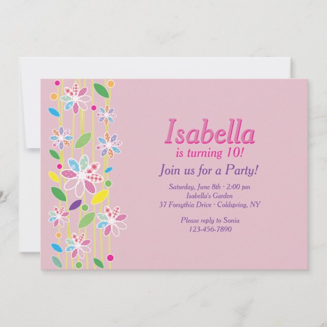 Convite para Borda Flor (Frente)