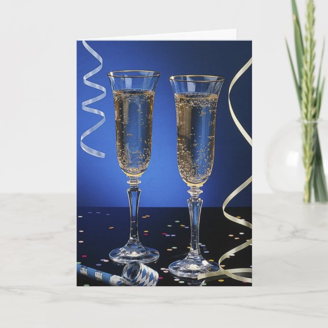 Convite para Brindar o Ano Novo (Frente)