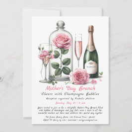 Convite para Brunch do Dia das Mães – Champanhe & 