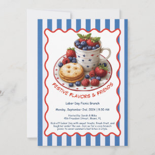 Convite para Brunch no Dia do Trabalho - Peças e F