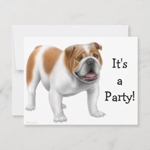 Convite para Bulldog Inglês