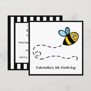 Convite para Bumblebee ocupado personalizado
