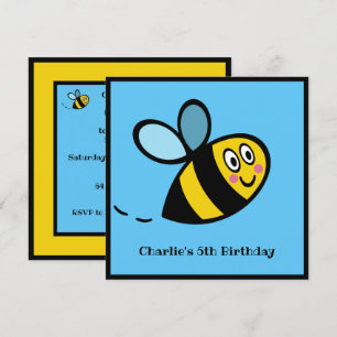Convite para Bumblebee ocupado personalizado
