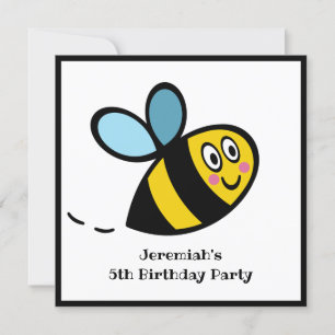 Convite para Bumblebee ocupado personalizado
