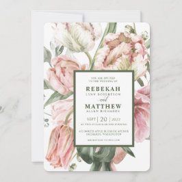 Convite para Buquê primavera Tulip Watercolor