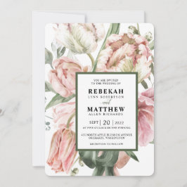 Convite para Buquê primavera Tulip Watercolor