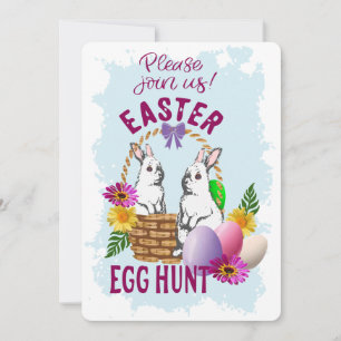 Convite para caça ao ovo de Páscoa