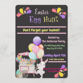 Convite para Caça-Caça de Ovos em Páscoa