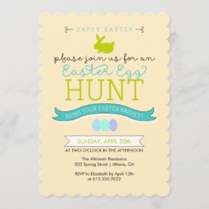 Convite Para Caça De Ovos De Páscoa