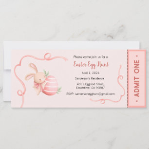 Convite para Caça de Ovos em Páscoa, Festa de Pásc