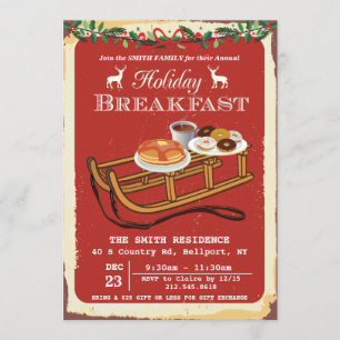 Convite para Café da Manhã de Natal
