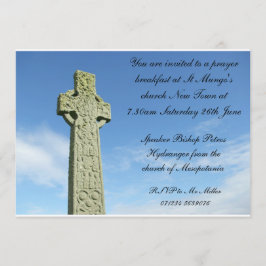 Convite para café da manhã de oração na igreja