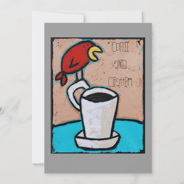 Convite para café e bate-papo (Frente)