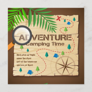 Convite para Camp Adventure