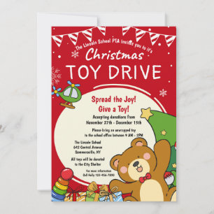 Convite para Campanha de Brinquedos de Natal
