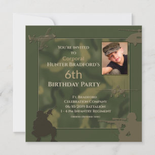 Convite para Camuflagem de Aniversário, Inserir I